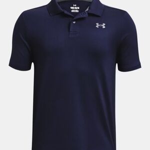 Boys Under Armour Polo XL Navy Loose fit